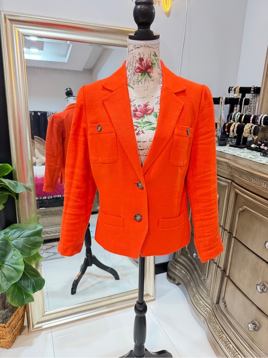 Banana Republic Jackets & Blazers - Banana Republic Vibrant Orange Tailored Blazer